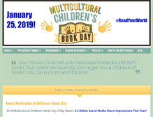 Tablet Screenshot of multiculturalchildrensbookday.com